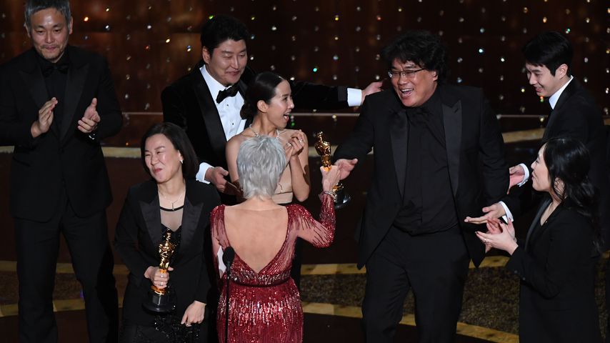 Jane Fonda mit dem "Parasite-Cast bei den Oscars 2020