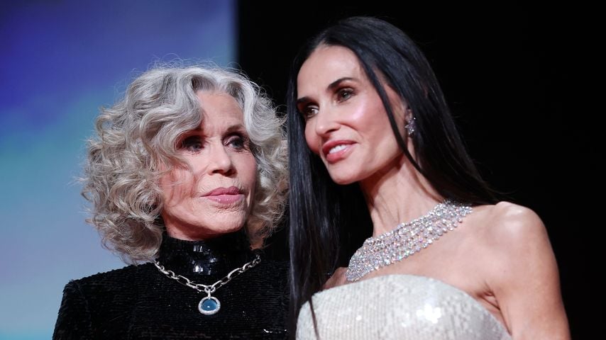 Jane Fonda und Demi Moore bei der Eröffnungszeremonie der 79. Filmfestspiele von Cannes im Palais des Festivals, 12. Mai 2026