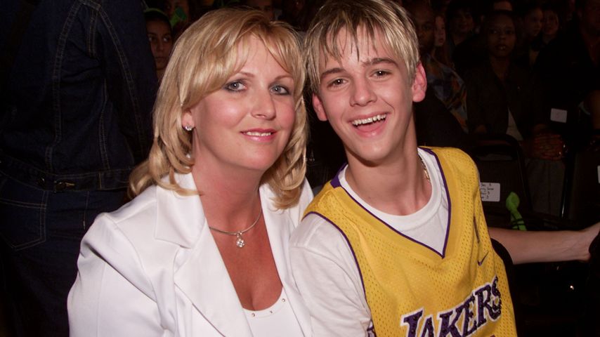 Jane und Aaron Carter, April 2001