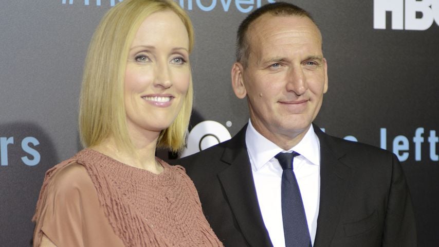 Janel Moloney und Christopher Eccleston 2015 in Austin, Texas