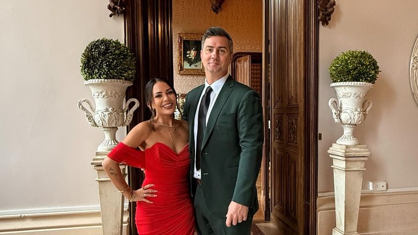 Janel Parrish und Chris Long an ihrem siebten Hochzeitstag, 2025