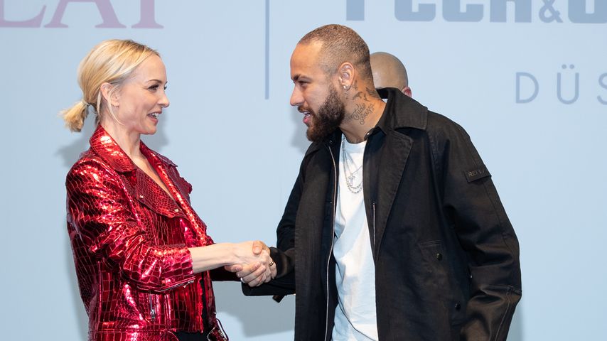 Janin Ullmann und Neymar Jr. beim Launch der Capsule Kollektion in Düsseldorf am 13. Februar 2020