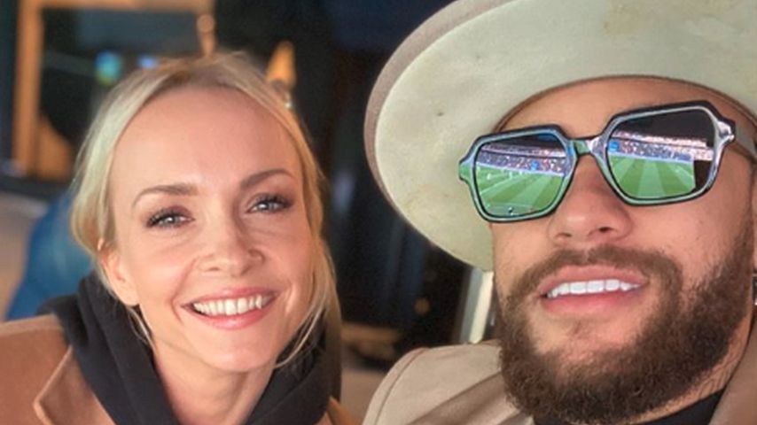 Janin Ullmann und Neymar Jr. im Fußballstadion, Februar 2020