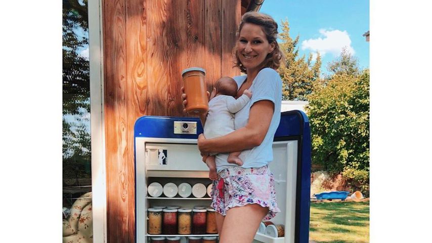 Janni Kusmagk mit Baby Yoko