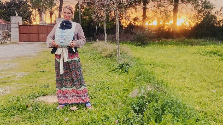 Janni Kusmagk mit ihrem Baby Merlin