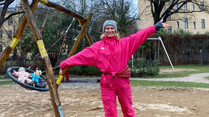 Janni Kusmagk mit ihren Kindern, Januar 2021