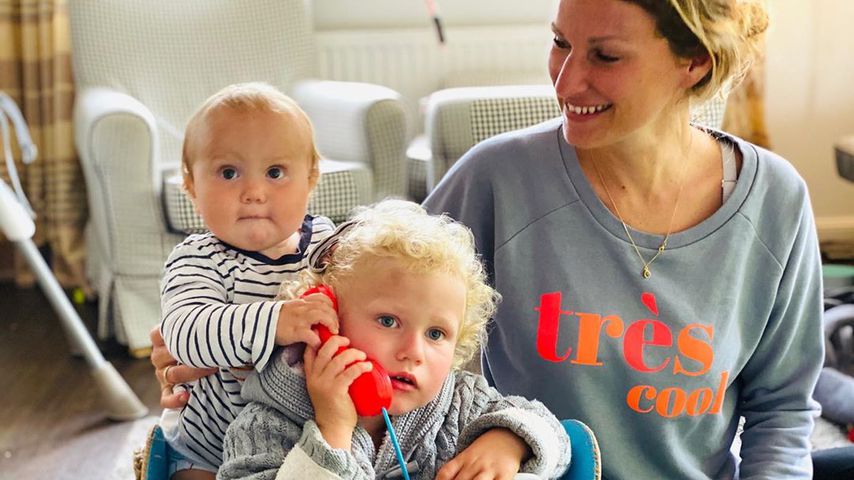 Janni Kusmagk mit ihren Kindern Yoko und Emil-Ocean