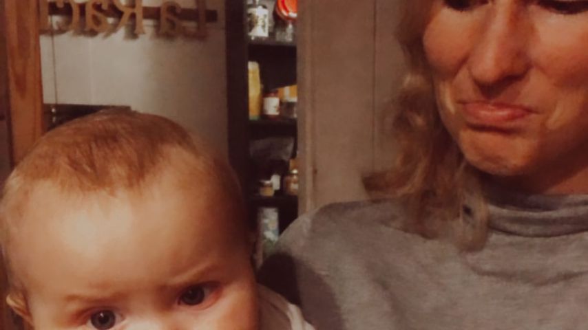 Janni Kusmagk mit ihrer Tochter Yoko, Januar 2020