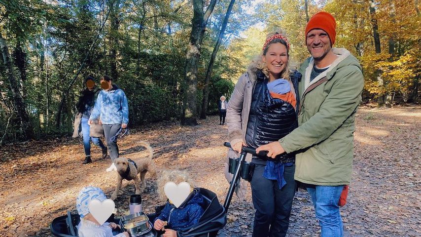 Janni und Peer Kusmagk mit ihren Kindern