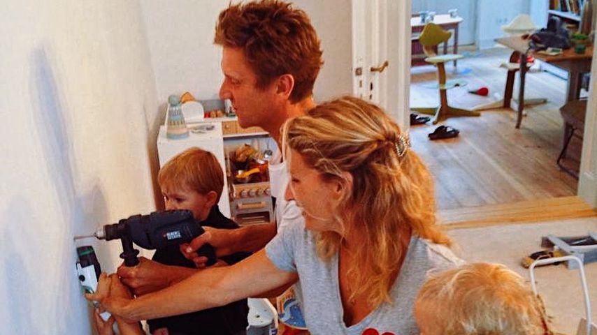 Janni und Peer Kusmagk mit ihren Kids in Berlin im Oktober 2020