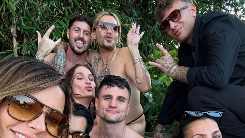 Jannik Kontalis, Bill Kaulitz und weitere Promis auf Bills Poolparty in LA