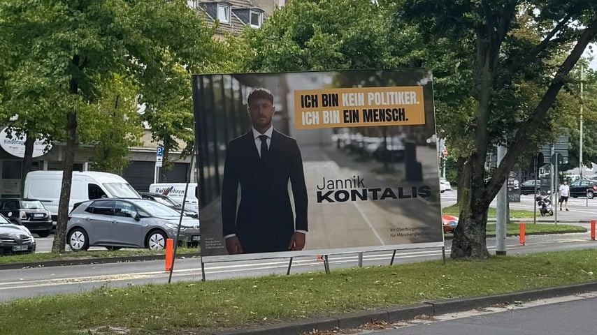Jannik Kontalis' Werbeplakat für seine Kandidatur
