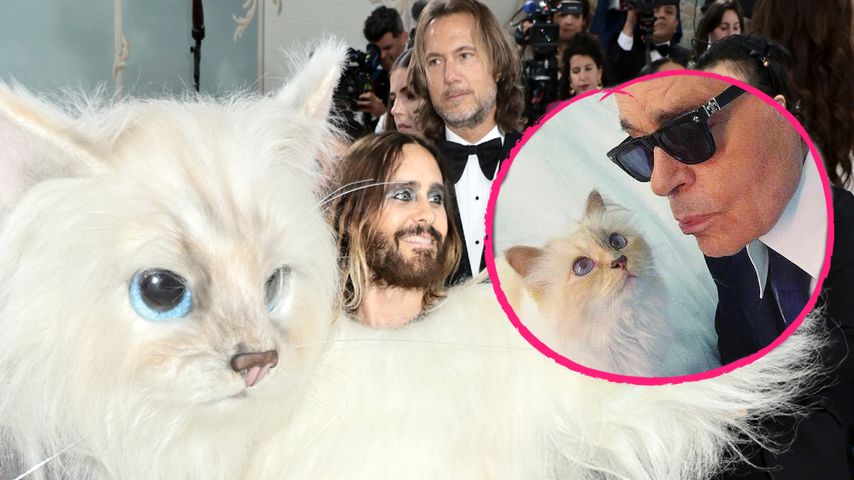 Jared Leto verkleidet als Karl Lagerfelds Katze auf Met Gala