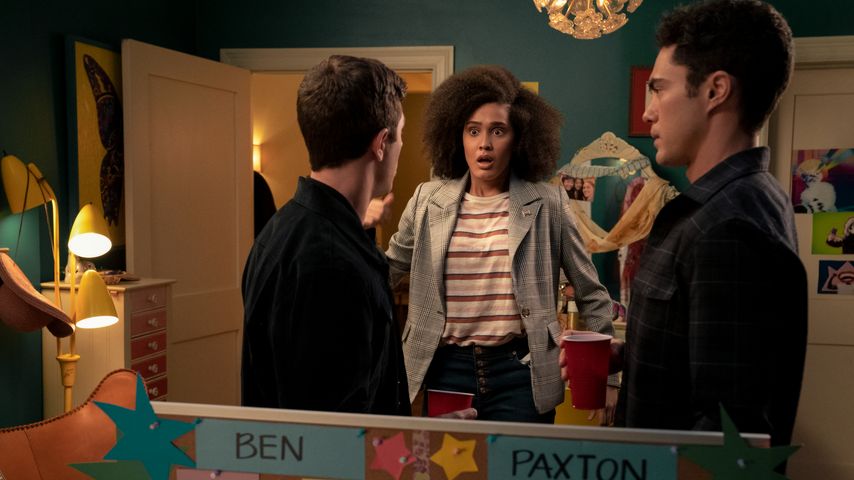 Jaren Lewison, Lee Rodriguez und Darren Barnet in "Noch nie in meinem Leben"
