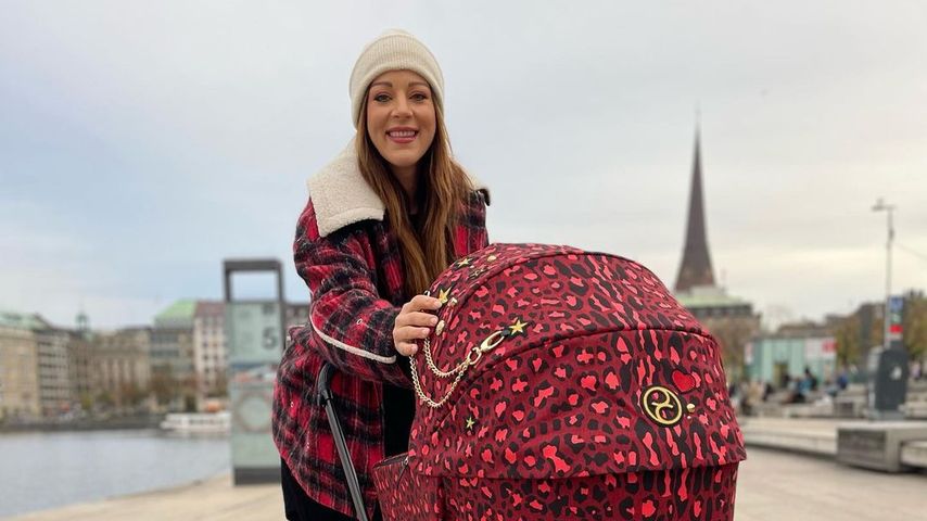 Jasmin Wagner mit ihrem Baby
