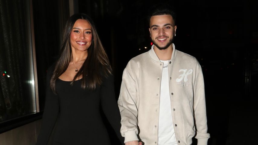 Händchenhaltend: Junior Andre und Jasmine verzaubern London