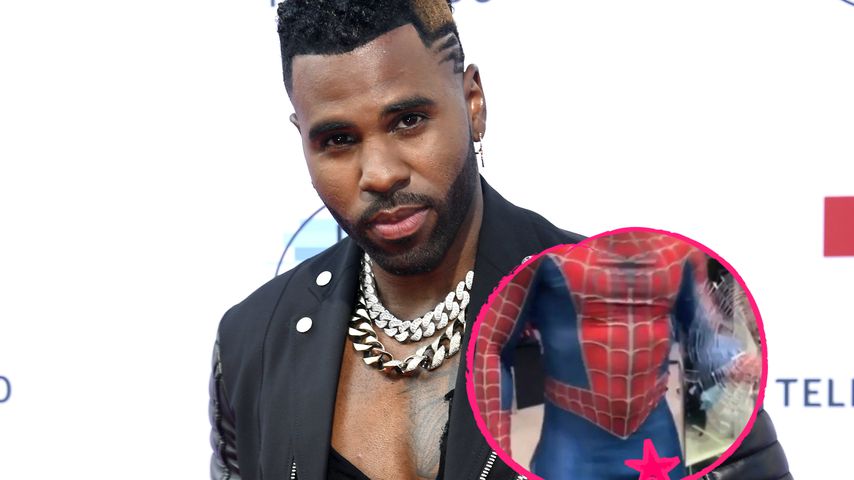 Beulen-Alarm! Jason Derulo provoziert im Spiderman-Kostüm