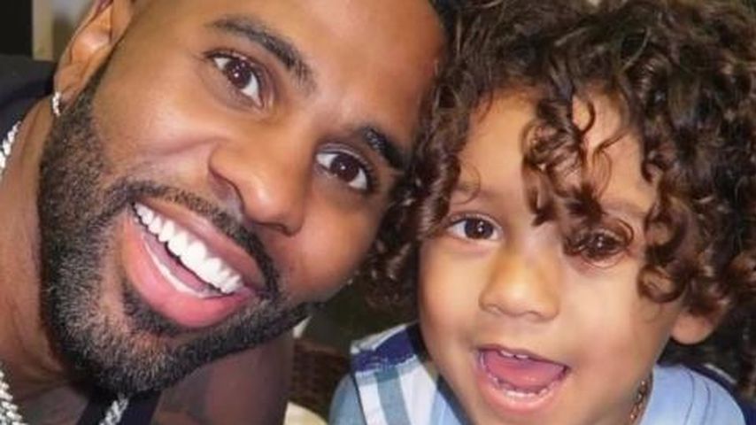 Sänger Jason Derulo mit seinem Sohn Jason King