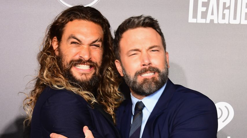 Jason Momoa und Ben Affleck bei der "Justice League"-Premiere im November 2017