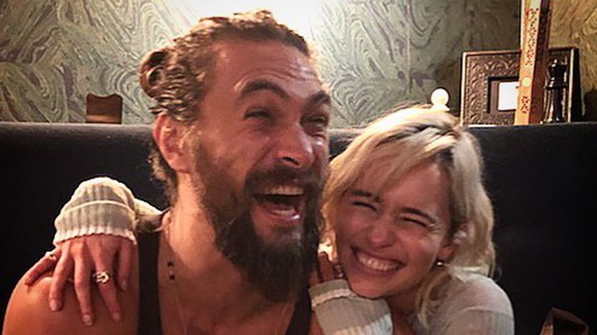 Jason Momoa und Emilia Clarke im November 2017