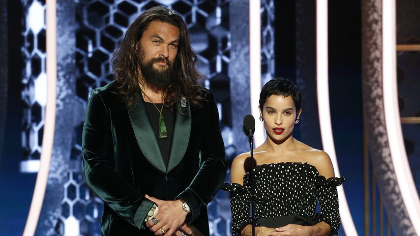 Jason Momoa und Zoe Kravitz bei den Golden Globe Awards 2020