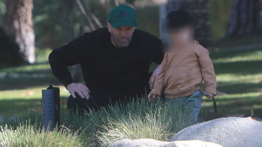 Jason Statham mit seinem Sohn im Februar 2020