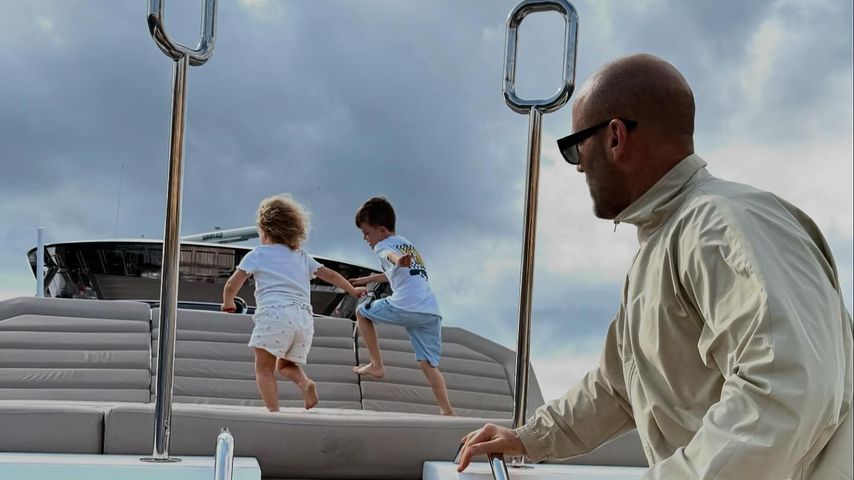 Jason Statham und seine Kinder Isabella und Jack  im November 2024