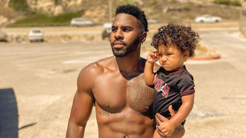 Jason Derulo mit seinem Sohn, August 2022