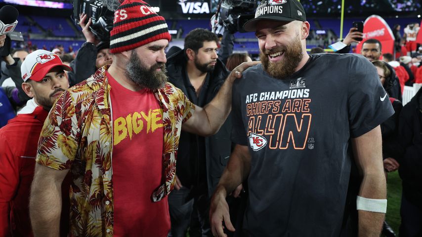 Jason und Travis Kelce im Januar 2024