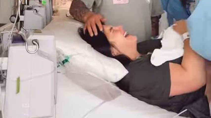 Javi Marroquin und seine Ehefrau Lauren Marroquin mit ihrem Baby, März 2026