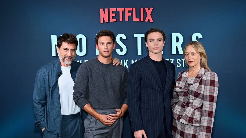 Javier Bardem, Cooper Koch, Nicholas Alexander Chavez und Chloë Sevigny im September 2024