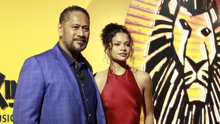 Jay Laga'aia und Catherine Laga'aia bei der Premiere von Disneys "The Lion King" in Sydney