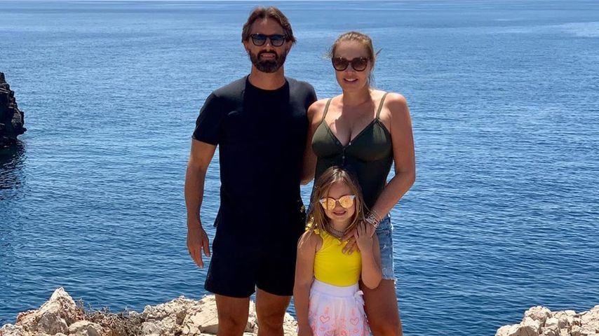 Jay Rutland, Sophia Ecclestone Rutland und Tamara Ecclestone im Juni 2020