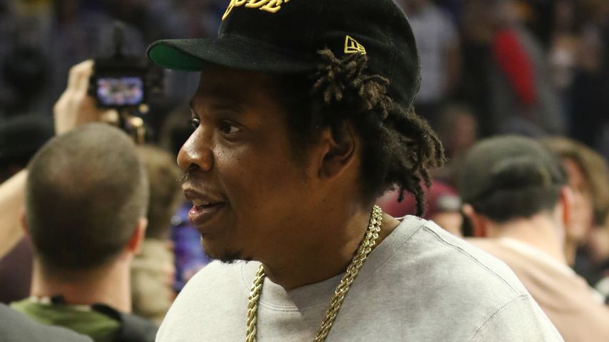 Jay-Z und Tochter Blue-Ivy bei den L.A. Lakers im Staples Center, März 2020