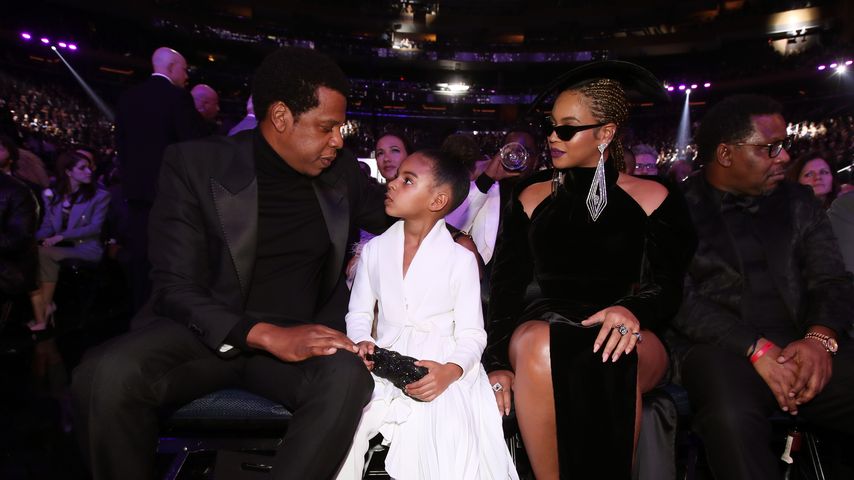 Jay-Z und Beyoncé mit ihrer Tochter Blue Ivy, Januar 2018