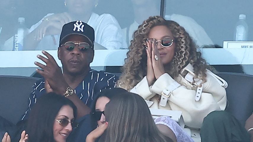 Jay-Z und Beyoncé beim WM-Finale Spanien gegen Argentinien im Stadion New York/New Jersey