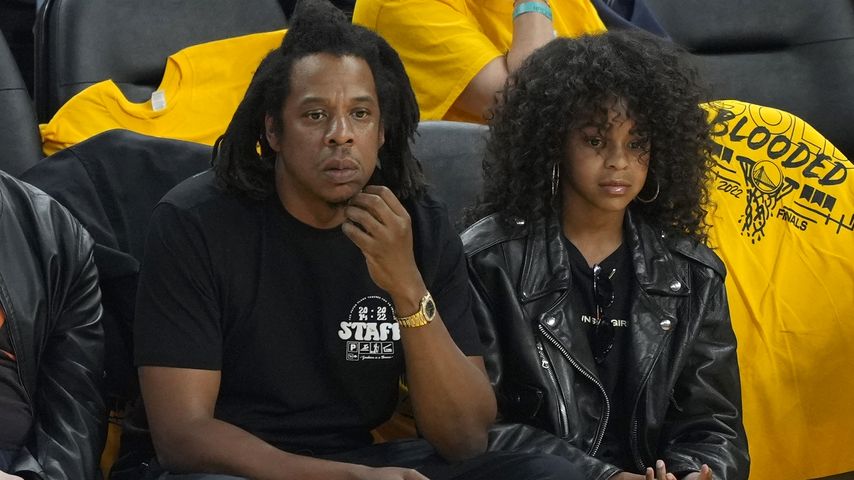 Jay-Z und seine Tochter Blue Ivy bei den NBA-Finals