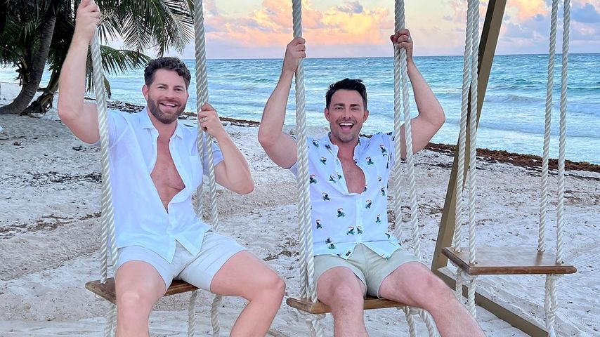 Jaymes Vaughan und Jonathan Bennett im März 2022