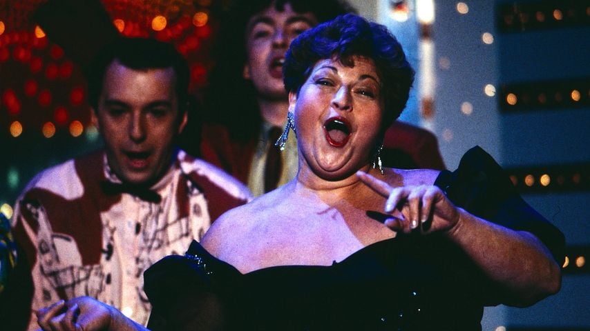 Jazz Gitti während eines TV-Auftritts in Deutschland, 1991