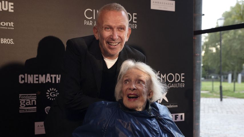 Jean Paul Gaultier und Micheline Presle im Oktober 2021