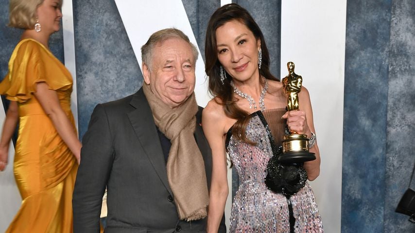 Jean Todt und Michelle Yeoh bei de Vanity Fair Oscar Party 2023