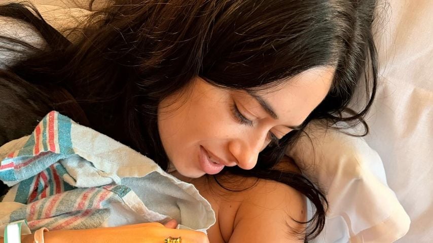 Jeanine Mason mit ihrem Baby Marcelo
