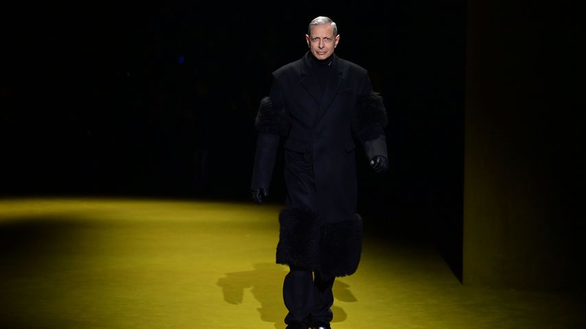 Jeff Goldblum bei der Prada-Fashionshow im Januar 2022