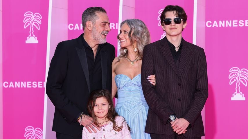 Jeffrey Dean Morgen, George Virginia Morgan, Hilarie Burton und Augustus Morgan, April 2025