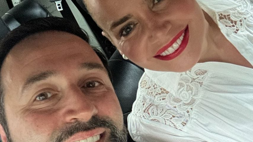 Yane Veselinov und Jelena Dokic im Oktober 2025