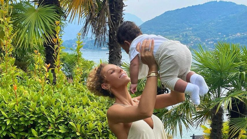 Jena Frumes mit ihrem Sohn Jason King