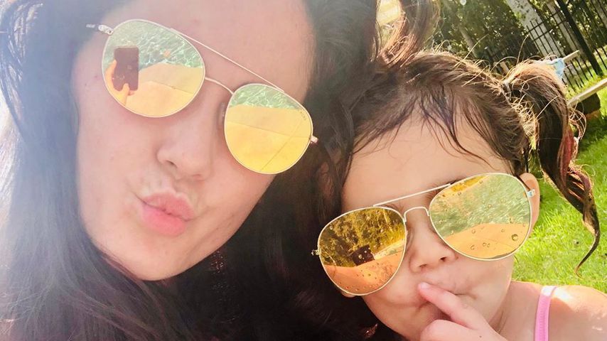 Jenelle Evans mit ihrer Tochter Ensley, August 2019