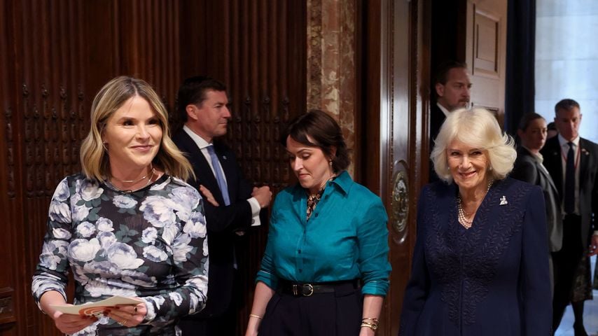 Jenna Bush Hager, Vicki Perrin und Königin Camilla bei einem Literaturevent in der New York Public Library