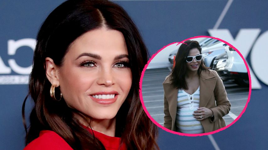 Nach Verlobung: Jenna Dewan strahlt in engem Streifenkleid!