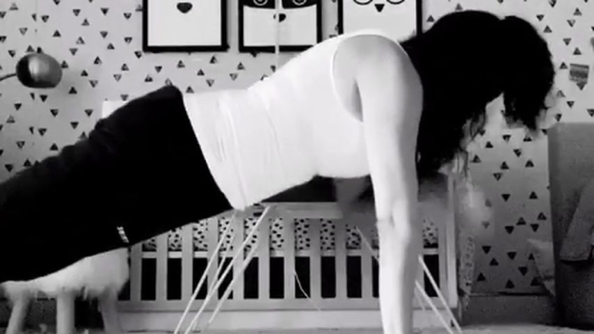 Jenna Dewan beim Workout